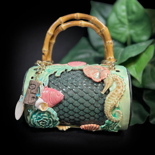 MERMAID BARREL BAG - 50's Inspired Barrel Bag