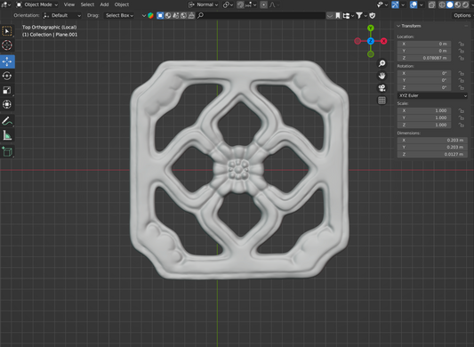 Chinese Jade Breezeway Tile STL files for 3D Printing