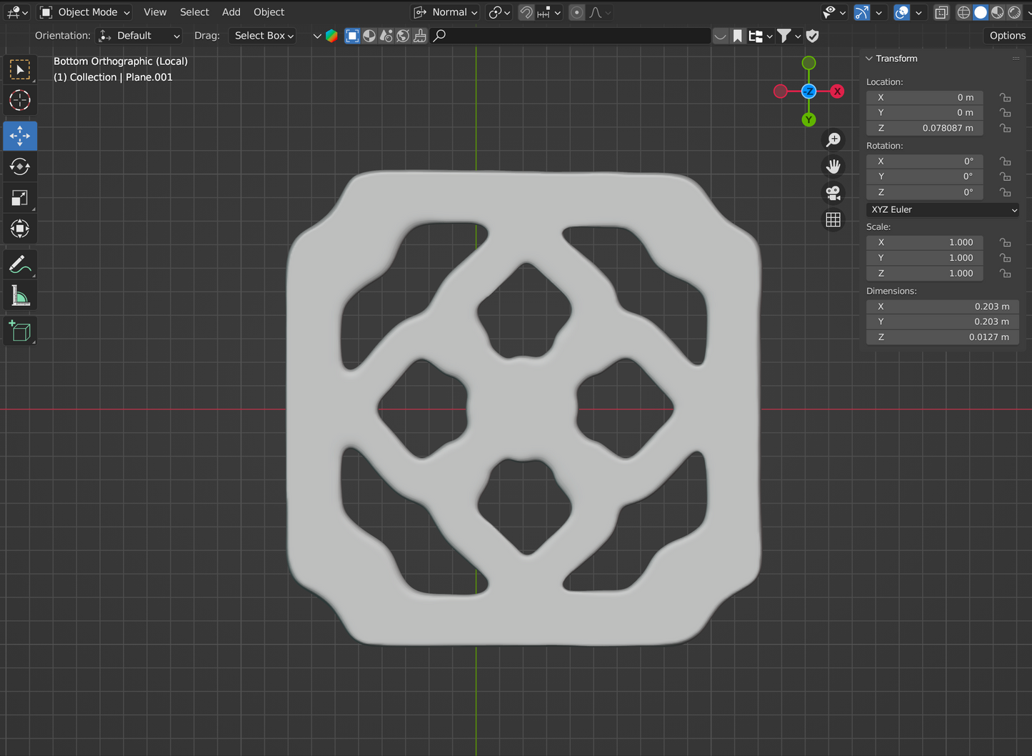 Realistic Chinese Jade Breezeway Tile STL files for 3D Printing