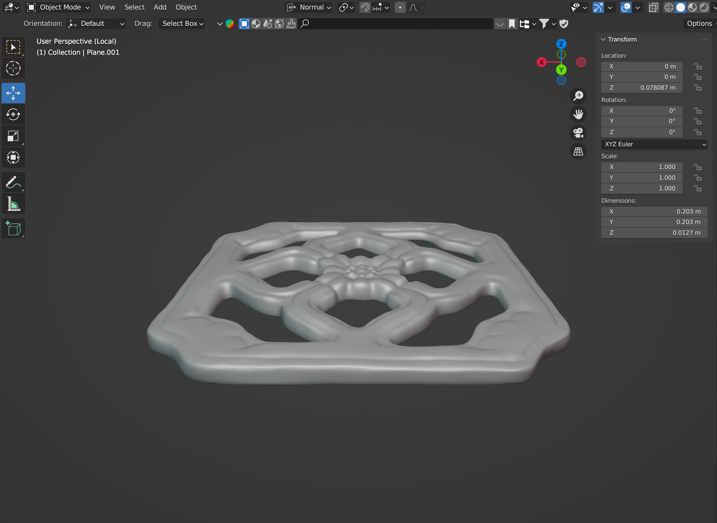 Realistic Chinese Jade Breezeway Tile STL files for 3D Printing