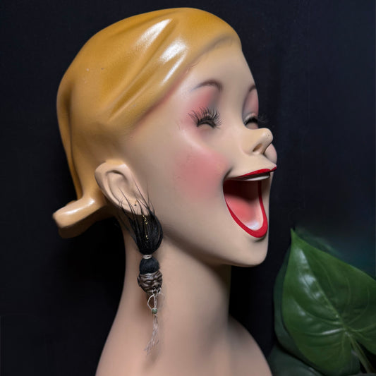 Shrunken Head Earrings