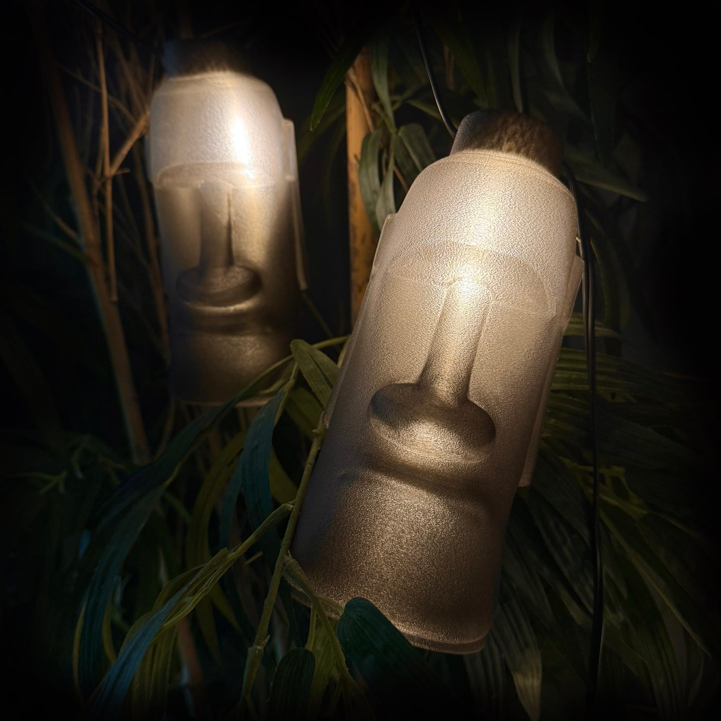 Moai String Lights Vintage Inspired