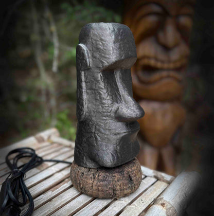 Moai Table Lamp On Cork Float
