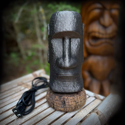 Moai Table Lamp On Cork Float