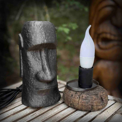 Moai Table Lamp On Cork Float