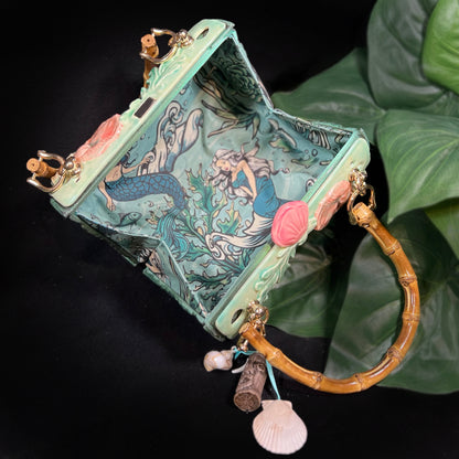 MERMAID BARREL BAG - 50's Inspired Barrel Bag