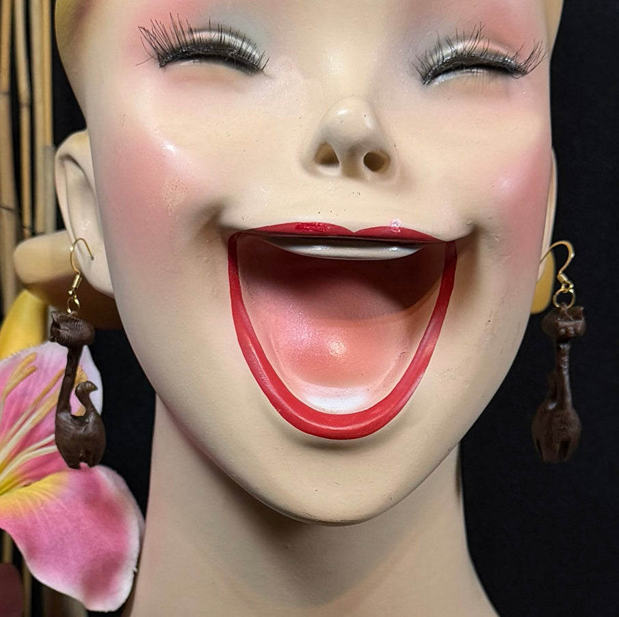 MCM Atomic Cat Earrings