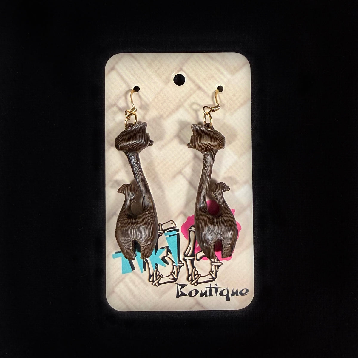 MCM Atomic Cat Earrings