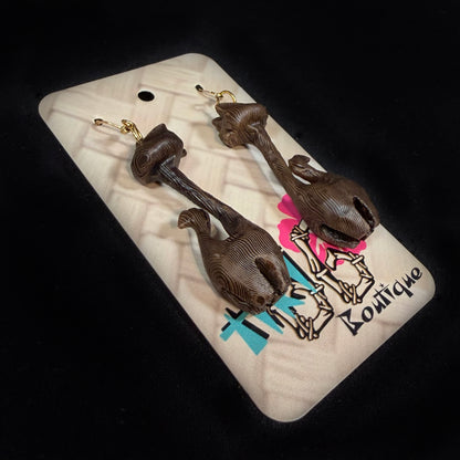 MCM Atomic Cat Earrings