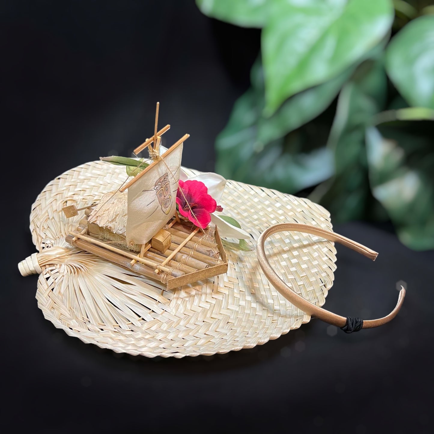 KON-TIKI FASCINATOR HEADPIECE