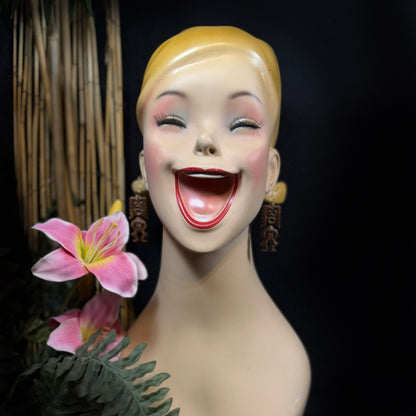 Tiki Ku Earrings | Wood-Look Resin