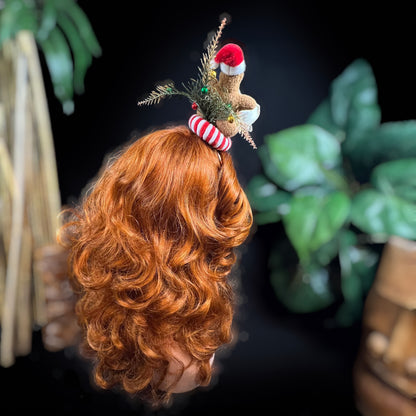 GINGERBREAD MAN TIKI FASCINATOR